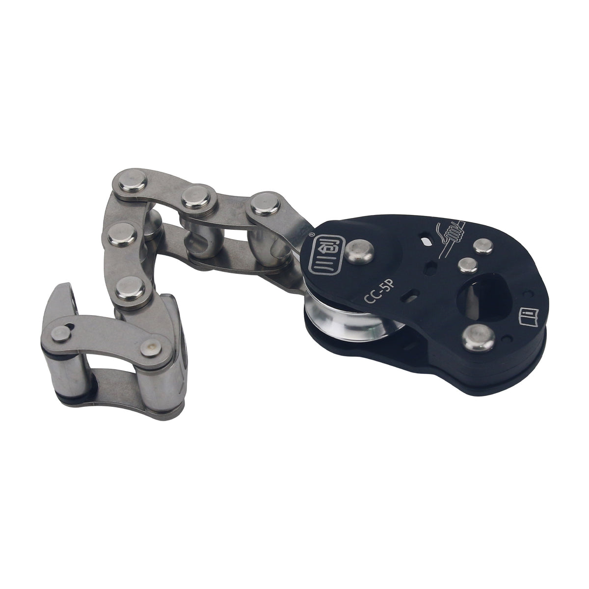 Black Outdoor Tree Climbing Ascender Lift Descender Mechanical Rope Grab Self Locking Upgraded CC-5P