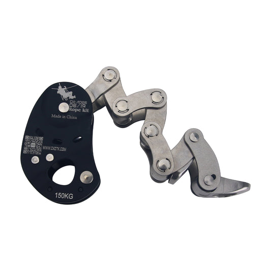 Peakseek Upgraded CC-5P Lift Descender Outdoor Tree Climbing Ascender Mechanical Rope Grab Self Locking Lift Retarder