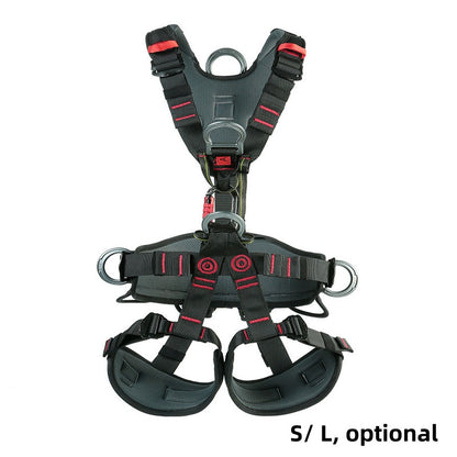 Peakseek S L Full-body Safety Belt Harness Five-point Anti-fall Protection Equipment for Outdoor Rock Climbing